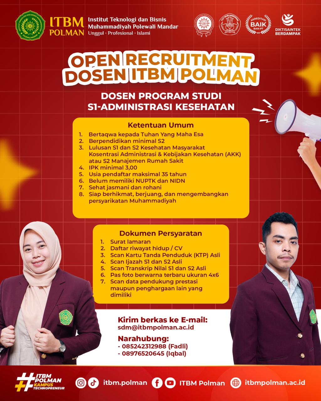 Open Recruitmen Dosen
