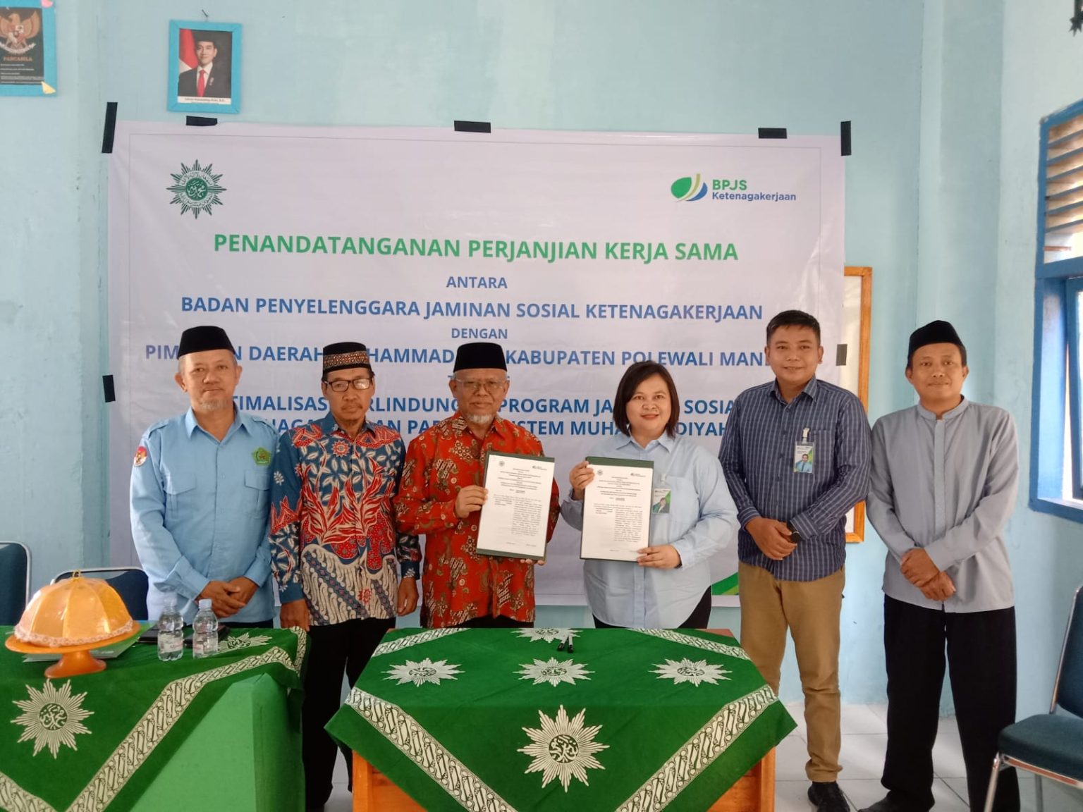 BPJS Ketenagakerjaan dan Muhammadiyah Polman Tandatangani Kerja Sama Perlindungan Tenaga Kerja di Ekosistem Amal Usaha