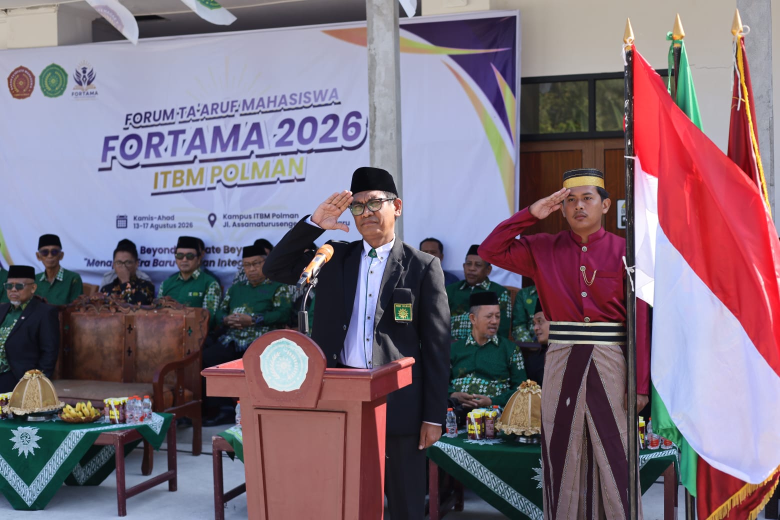 Ketua PWM Sulbar Pimpin Upacara HUT RI 81 Tahun di ITBM Polman