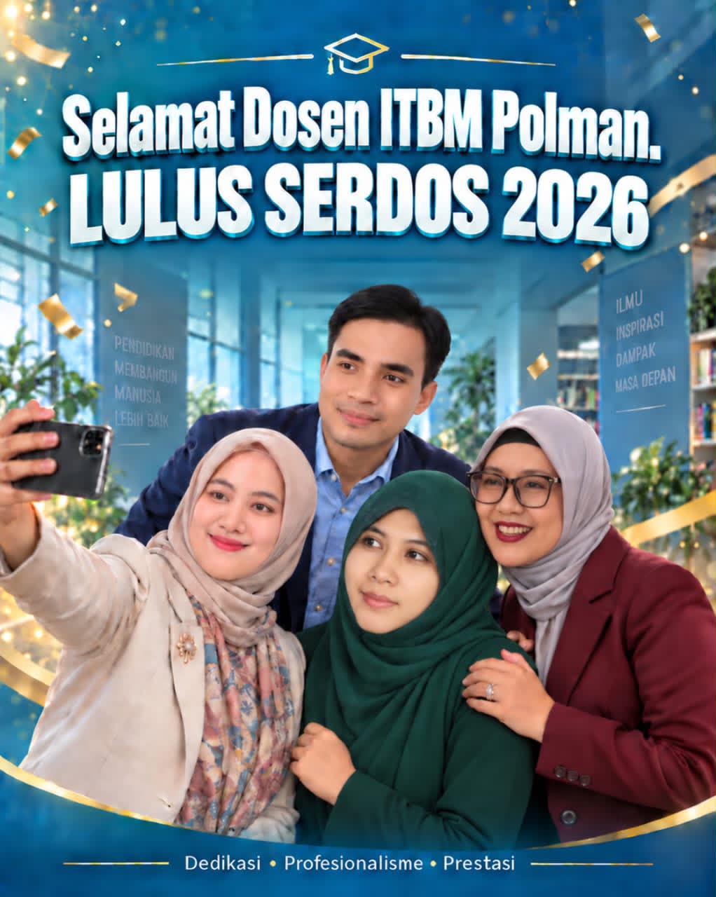  Membanggakan! Empat Dosen ITBM Polman Resmi Menyandang Dosen Profesional Tersertifikasi 2026